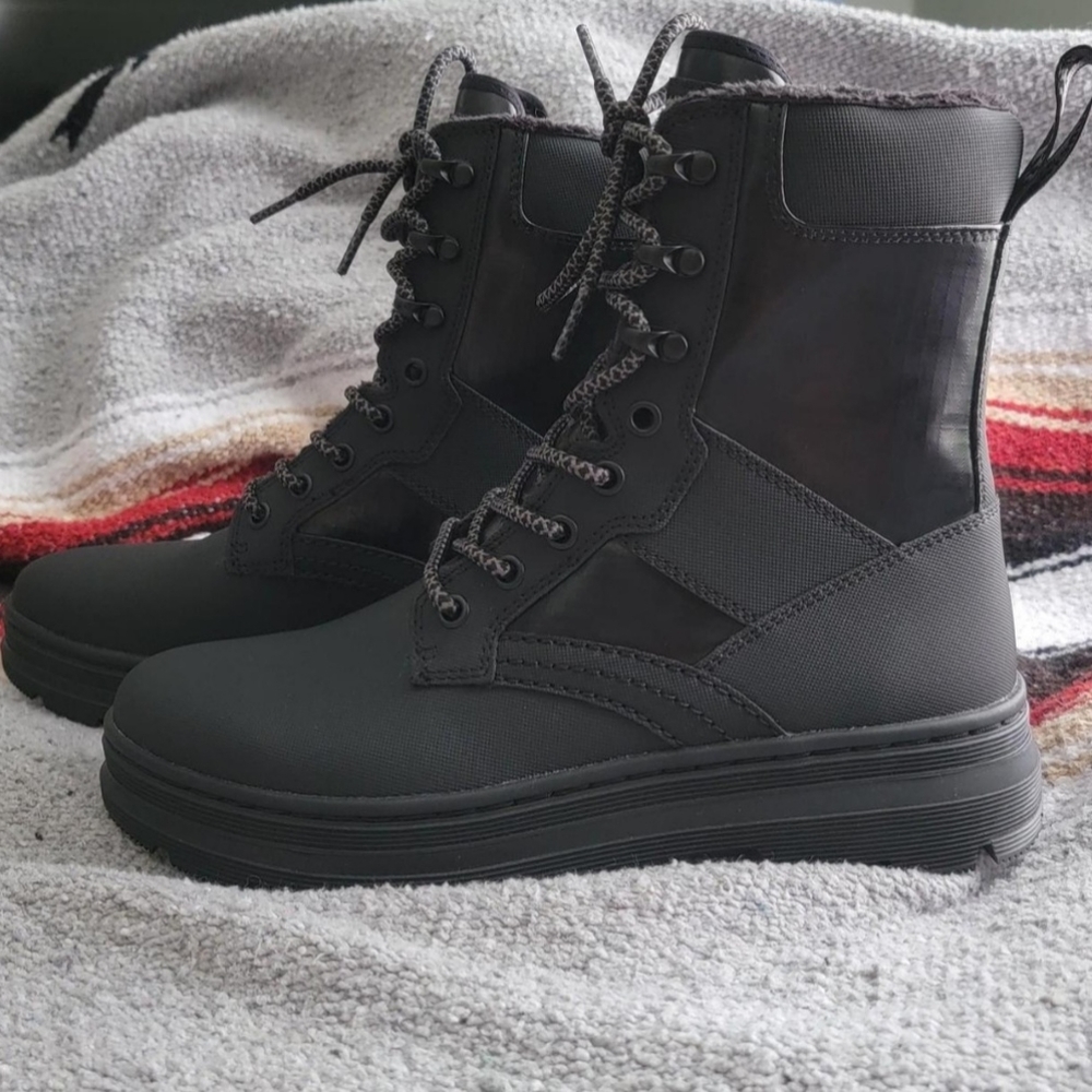 Black Poly Dr. Martens Boots